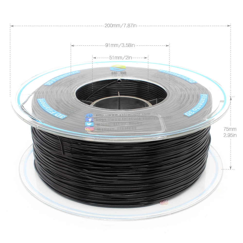 World Top Level 3D Printers 95A TPU Flexible Filament Extremely Durable Good Printability 3D Printing Materials Grey1.75mm 1kg