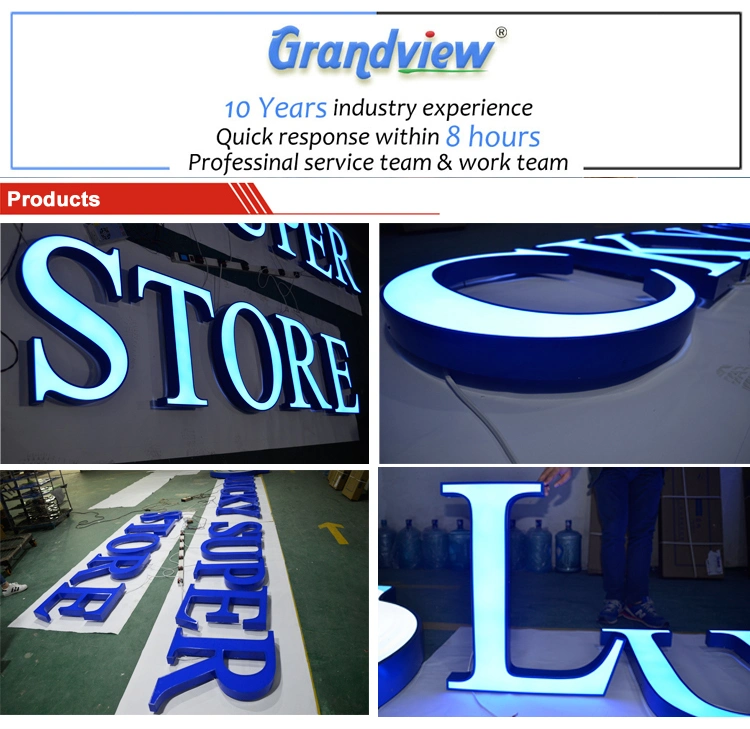 Restaurant Signage Signboard Designs for Shops 3D Electronic LED Outdoor Sign Board Logo Price