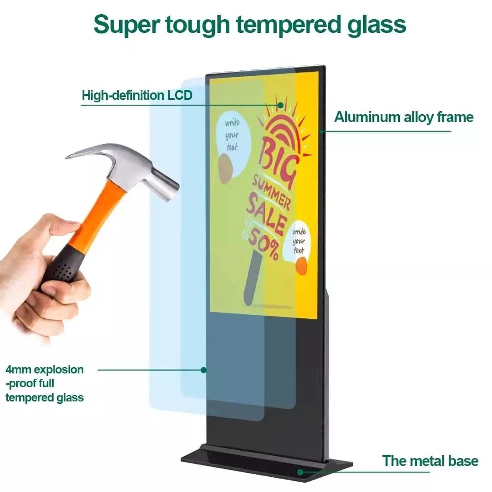 Floor Stand 3D HD Digital Signage Outdoor LED Display Digital Signage