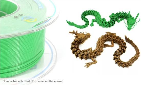 Impresora 3D PLA+ Filamentos sin enredos Materiales de impresión 3D 1,75 mm 1 kg Mayor resistencia a la tracción Mejor adherencia Máquinas de impresión 3D de gran tamaño Filamento negro 1 kg