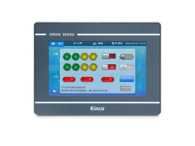 Pantalla táctil HMI de grado industrial de comunicación de disco Kinco-Gl070-7 pulgadas de alta definición HMI-232/422/485/USB/Ethernet/U